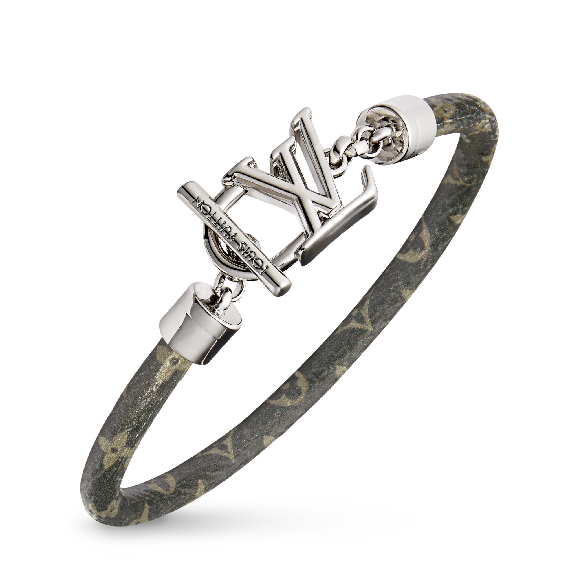 LV Dimension Monogram Leather Bracelet - Men - Fashion Jewelry